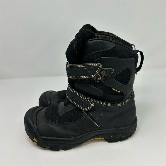 Keen Kids Kalamazoo High Winter Warm Snow Boots Black Size 4Y Boys Outdoors - Picture 7 of 14